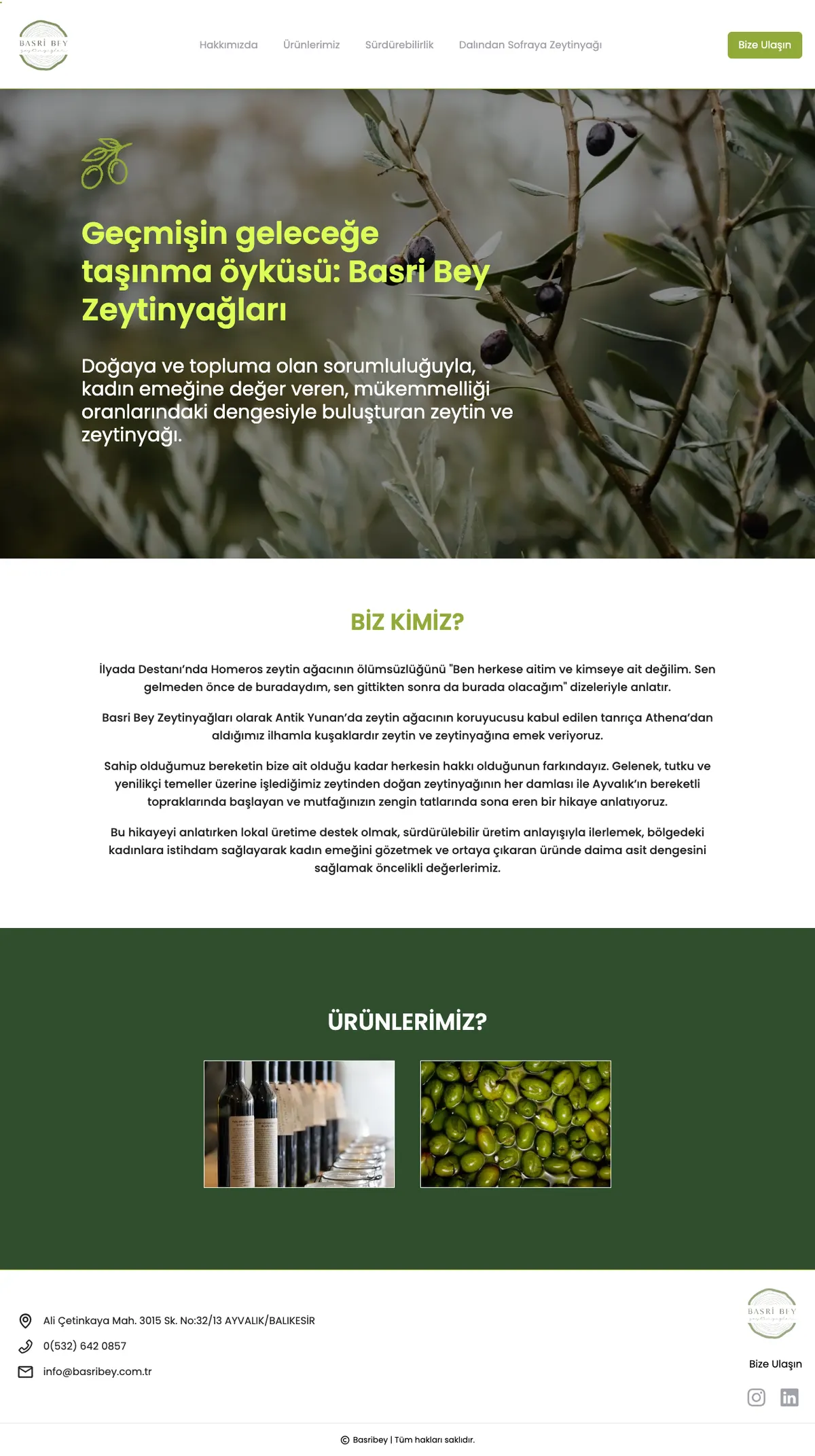 Basribey · Basribey Zeytinyağları